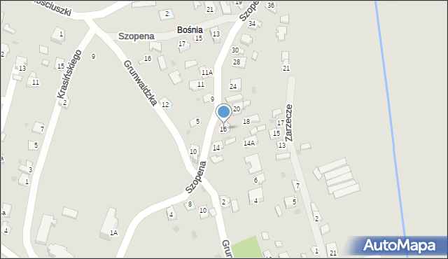 Radymno, Szopena Fryderyka, 16, mapa Radymno