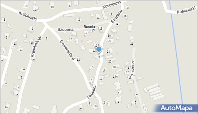 Radymno, Szopena Fryderyka, 9, mapa Radymno