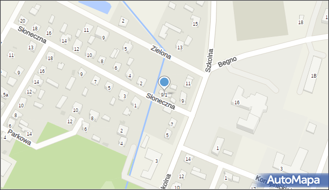 Radzanowo, Szkolna, 9/1, mapa Radzanowo