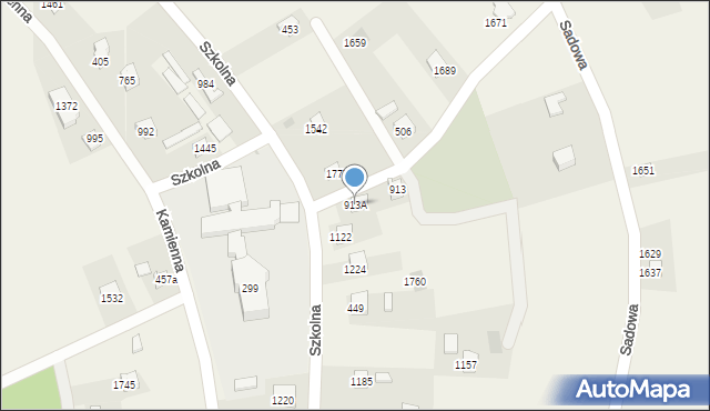 Radziechowy, Szkolna, 913A, mapa Radziechowy