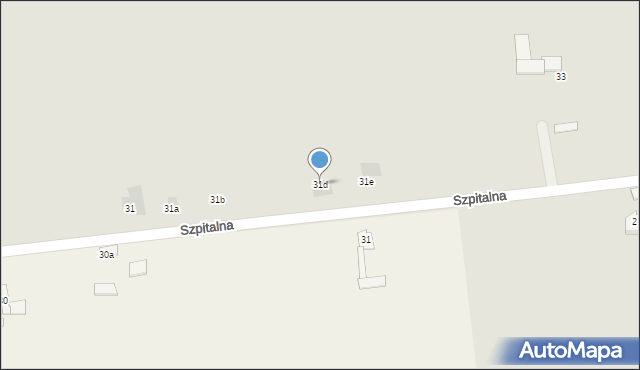 Radziejów, Szpitalna, 31d, mapa Radziejów