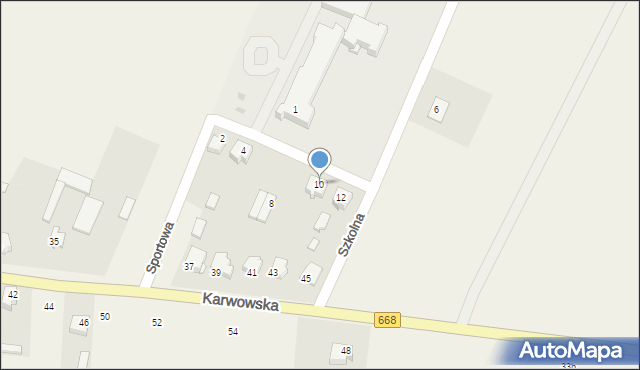 Radziłów, Szkolna, 10, mapa Radziłów