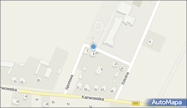 Radziłów, Szkolna, 4, mapa Radziłów