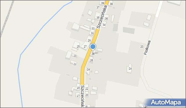 Radziszewo, Szczecińska, 28, mapa Radziszewo