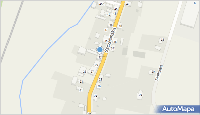 Radziszewo, Szczecińska, 31, mapa Radziszewo