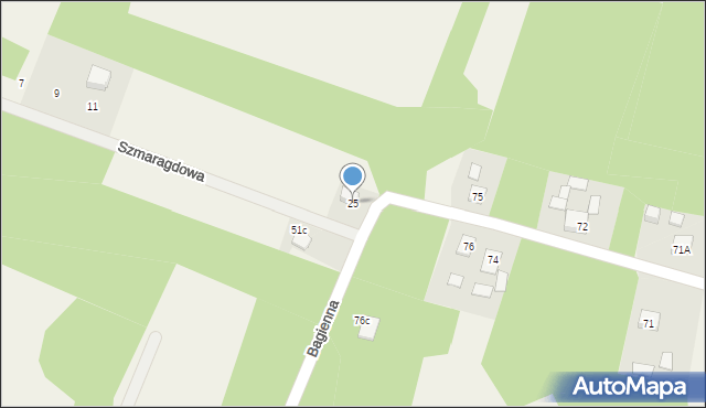 Radziwiłłów, Szmaragdowa, 25, mapa Radziwiłłów