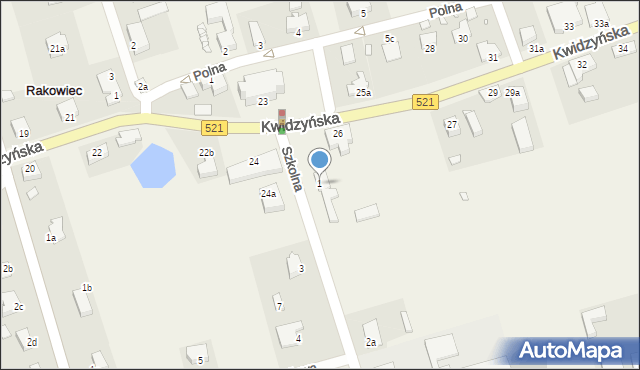 Rakowiec, Szkolna, 1, mapa Rakowiec