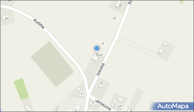 Raszczyce, Szkolna, 7, mapa Raszczyce