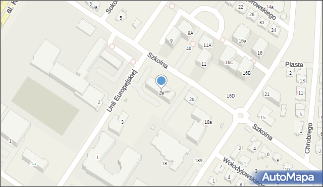 Raszyn, Szkolna, 2a, mapa Raszyn