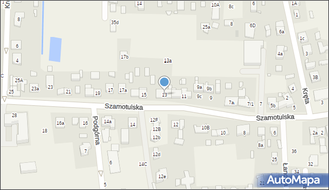 Rokietnica, Szamotulska, 13, mapa Rokietnica