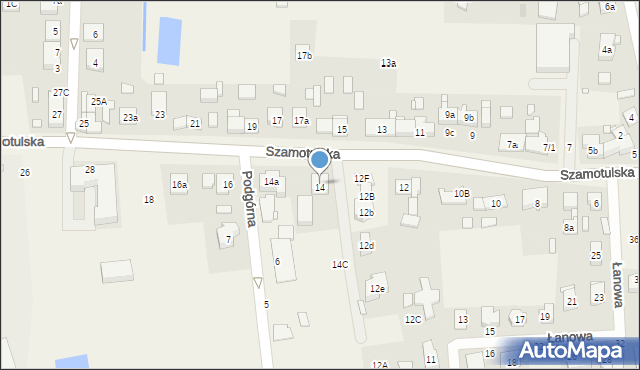 Rokietnica, Szamotulska, 14, mapa Rokietnica