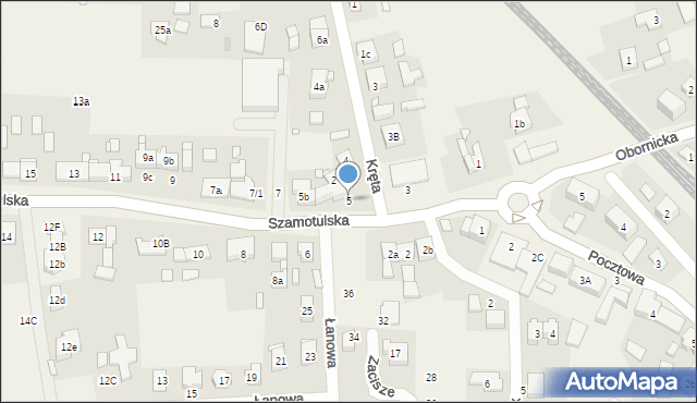 Rokietnica, Szamotulska, 5, mapa Rokietnica