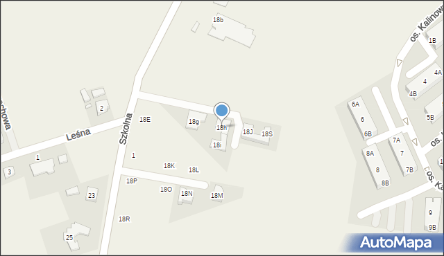 Rokietnica, Szkolna, 18h, mapa Rokietnica