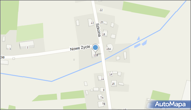 Rokitno Szlacheckie, Szkolna, 11B, mapa Rokitno Szlacheckie
