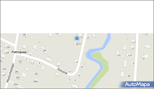 Ropczyce, Szkolna, 19, mapa Ropczyce