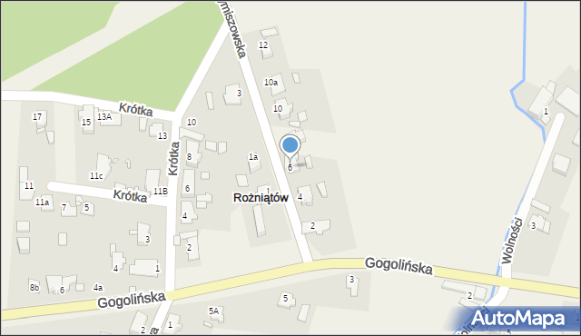 Rożniątów, Szymiszowska, 6, mapa Rożniątów