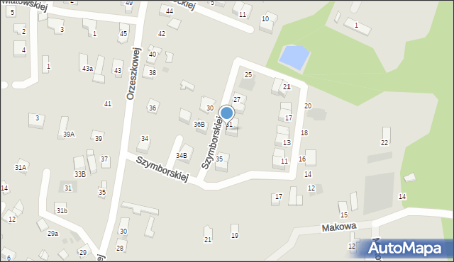 Ruda Śląska, Szymborskiej Wisławy, 33, mapa Rudy Śląskiej