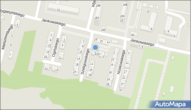 Ruda Śląska, Szeligowskiego Tadeusza, 7, mapa Rudy Śląskiej