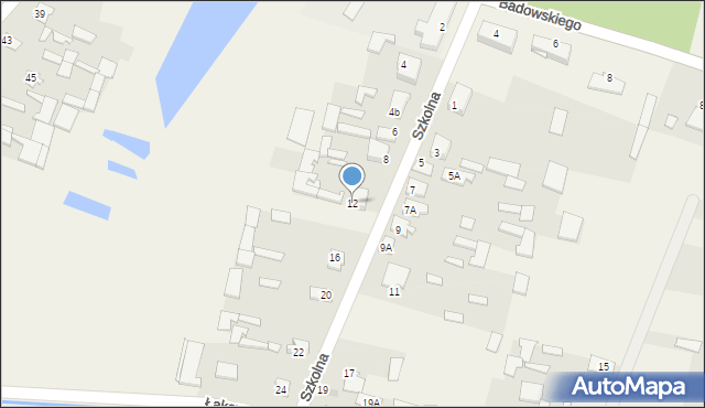 Rudka, Szkolna, 12, mapa Rudka