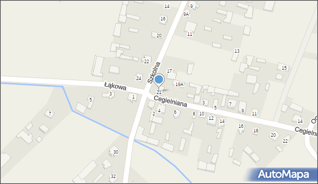 Rudka, Szkolna, 21, mapa Rudka
