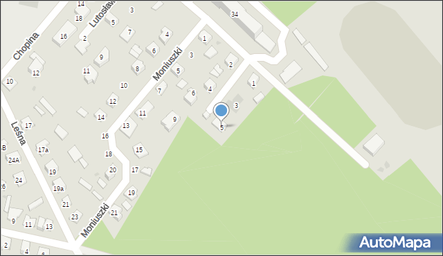 Rudnik nad Sanem, Szymanowskiego Karola, 5, mapa Rudnik nad Sanem