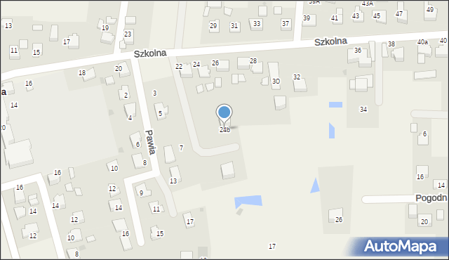 Rudziczka, Szkolna, 24b, mapa Rudziczka