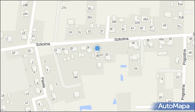 Rudziczka, Szkolna, 30, mapa Rudziczka