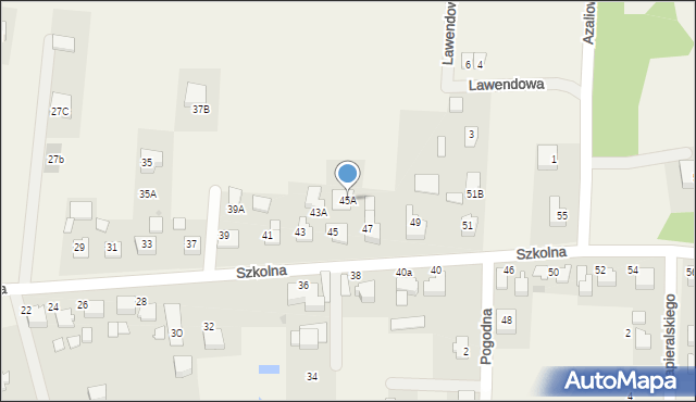 Rudziczka, Szkolna, 45A, mapa Rudziczka