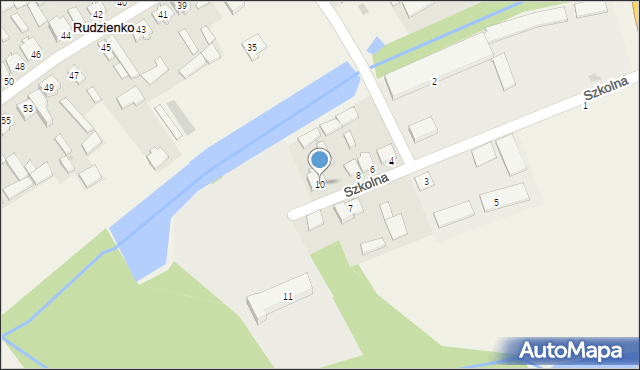 Rudzienko, Szkolna, 10, mapa Rudzienko