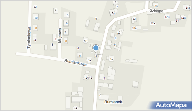 Rumianek, Szkolna, 3, mapa Rumianek