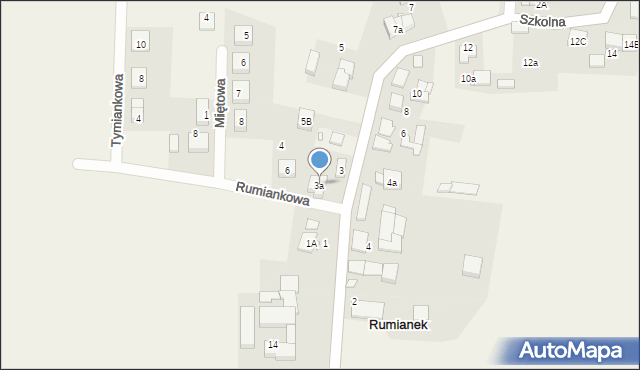 Rumianek, Szkolna, 3a, mapa Rumianek