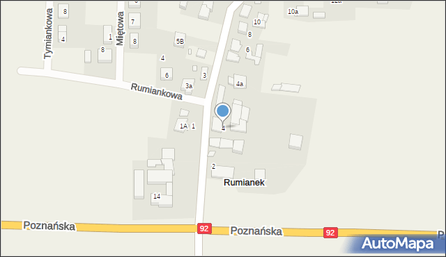 Rumianek, Szkolna, 4, mapa Rumianek