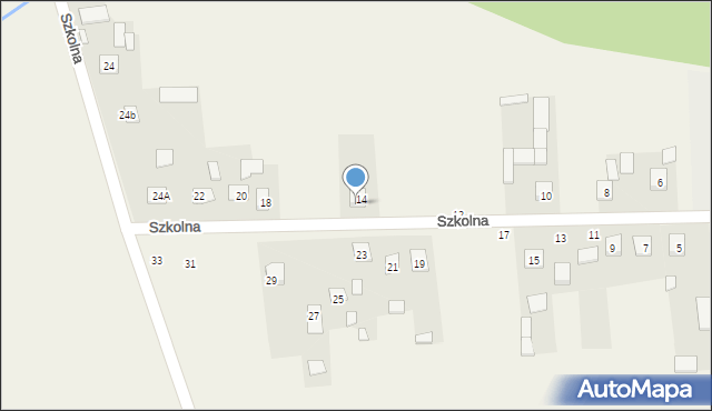 Ruszcza, Szkolna, 14a, mapa Ruszcza