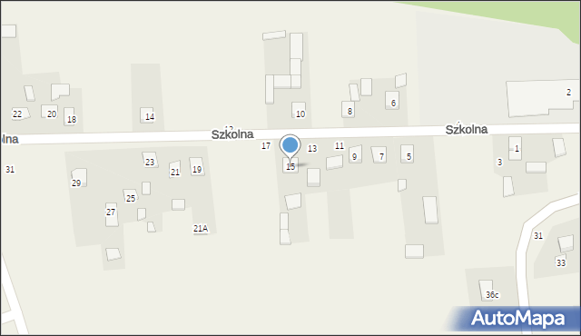 Ruszcza, Szkolna, 15, mapa Ruszcza