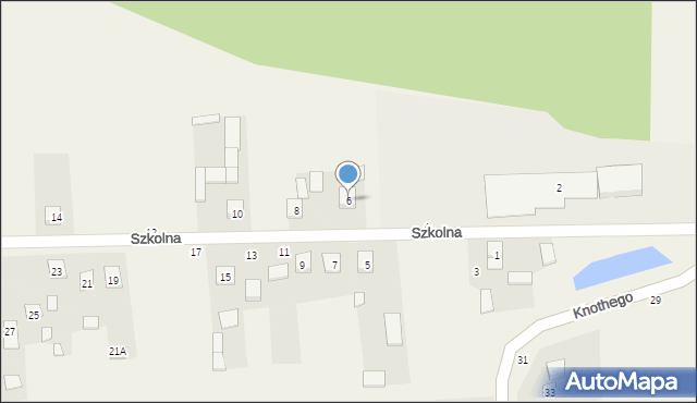 Ruszcza, Szkolna, 6, mapa Ruszcza