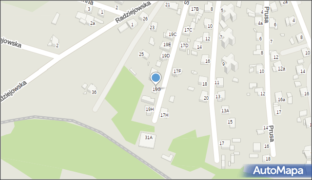 Rybnik, Szulika Józefa, 19G, mapa Rybnika