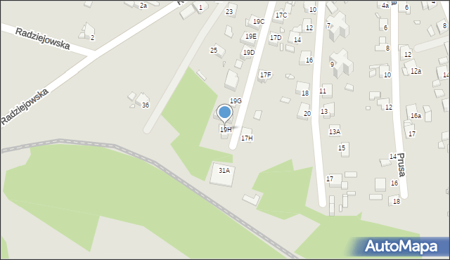 Rybnik, Szulika Józefa, 19H, mapa Rybnika