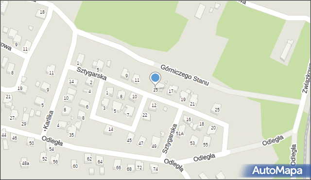 Rybnik, Sztygarska, 15, mapa Rybnika