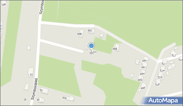 Rybnik, Szymborskiej Wisławy, 62C, mapa Rybnika