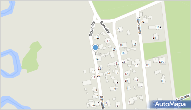 Rybnik, Szramka Emila, ks., 16, mapa Rybnika