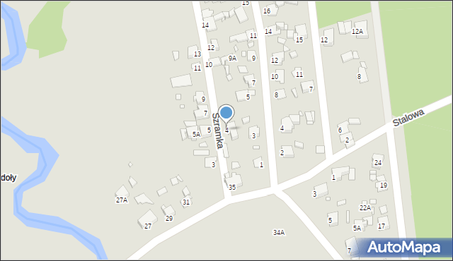 Rybnik, Szramka Emila, ks., 4, mapa Rybnika