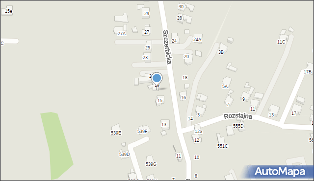 Rydułtowy, Szczerbicka, 17, mapa Rydułtowy