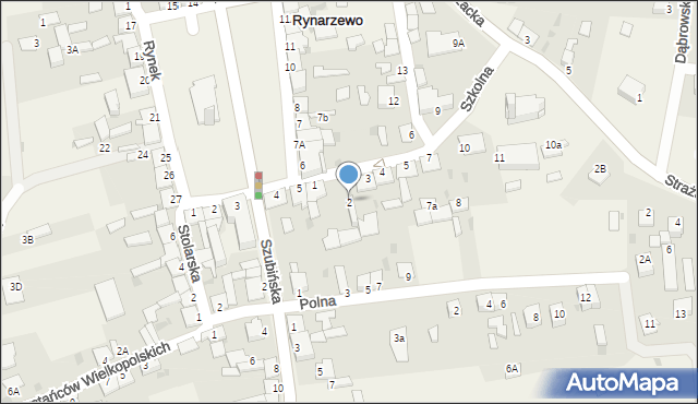 Rynarzewo, Szkolna, 2, mapa Rynarzewo