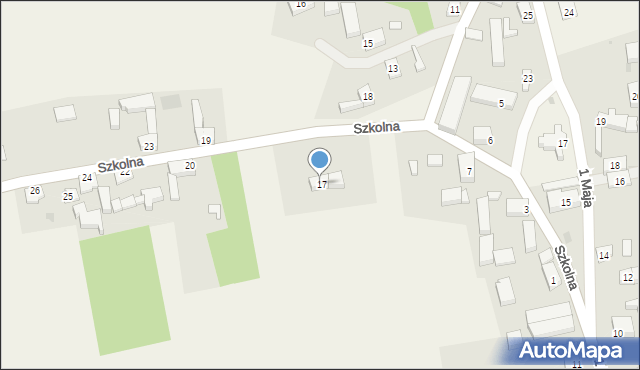 Rzeczyca, Szkolna, 8, mapa Rzeczyca