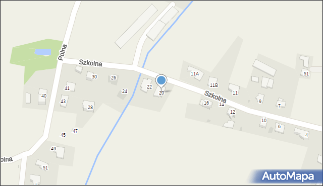 Rzeczyce, Szkolna, 20, mapa Rzeczyce