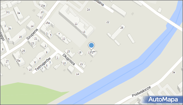 Rzeszów, Szopena Fryderyka, 13/17, mapa Rzeszów