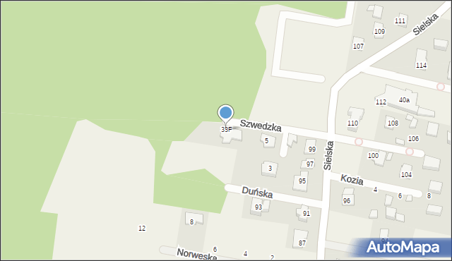 Siedliska, Szwedzka, 33F, mapa Siedliska