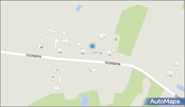 Siedliszcze, Szpitalna, 80, mapa Siedliszcze