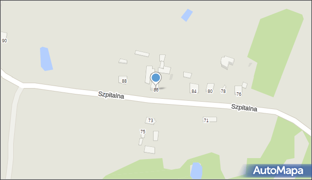 Siedliszcze, Szpitalna, 86, mapa Siedliszcze