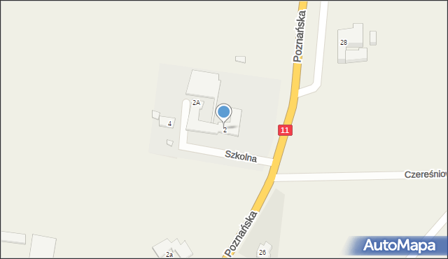 Siemianice, Szkolna, 2, mapa Siemianice